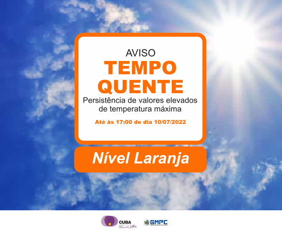 AVISO QUENTE LARANJA