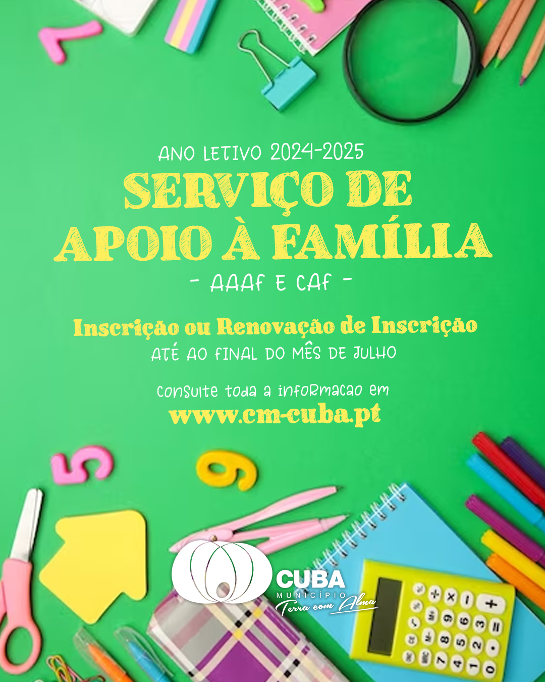 INCRIÇÕES SAF